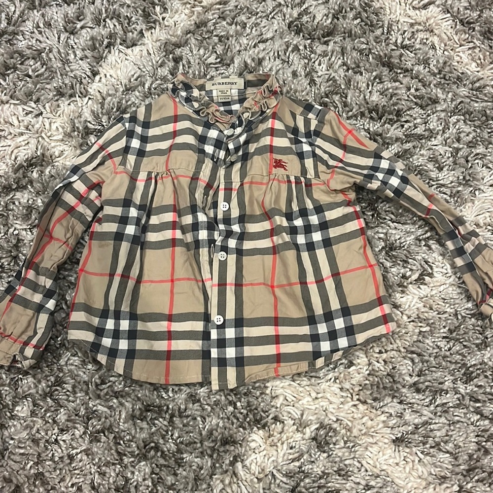 Baby Burberry flannel adorable